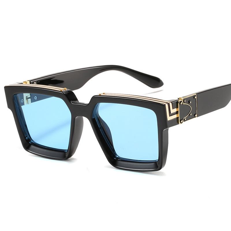 New Cross-Border Large Square Frame Sunglasses for Men & Women - Fashionable Street Style