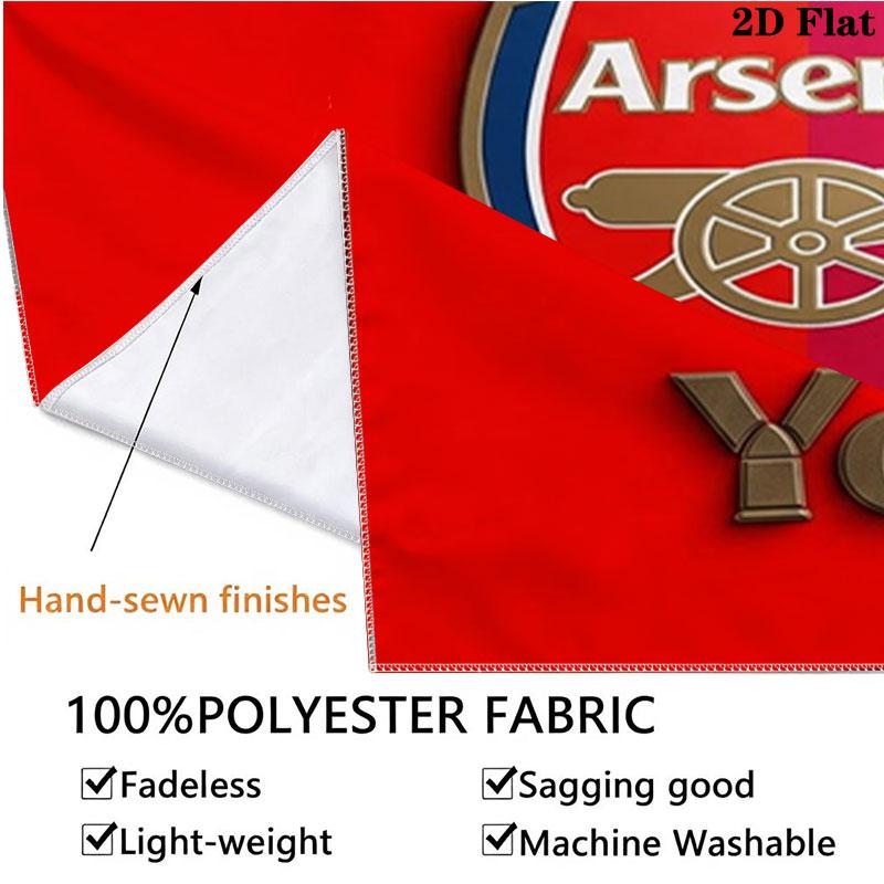 Arsenal F Custom Name Wall Tapestry Aesthetic Wall Hanging Printed Fabric Blanket Decorative Tapestries for Bedroom Living Room Home Decor