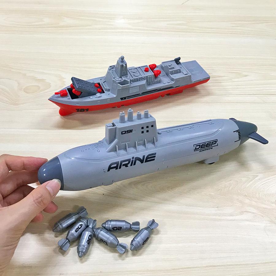 Military Nuclear Submarine Model Kit Can Launch Missiles, Escort Ships, Aircraft Carriers, Submarines, Children's Toys, Christma