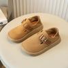 New Spring and Autumn Girls' Frosted Leather Shoes Boys' Soft-soled Toe Shoes