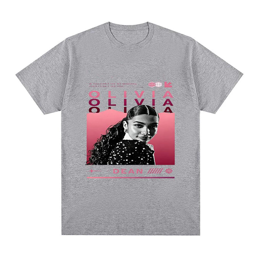 Olivia Dean 100% Cotton T-shirt Classic Graphic Print Tees Women and Men Casual Soft Streetwear Fashion O-neck Adult Tops Summer