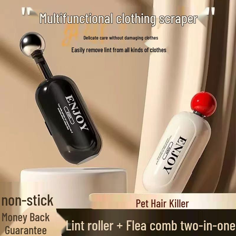 Portable Dual-use Lint and Hair Remover Roller for Clothes