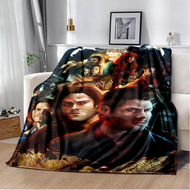 Supernatural join the hunt Throws Blanket Sofa Hiking Picnic Super Soft Quilt Fashion Bed Thermal Flannel Blanket birthday gift