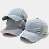 High Quality Cowboy Baseball Cap Washed Distressed Hats Twill Plain Adjustable Cotton Denim Dad Hat Outdoor Sports Hat