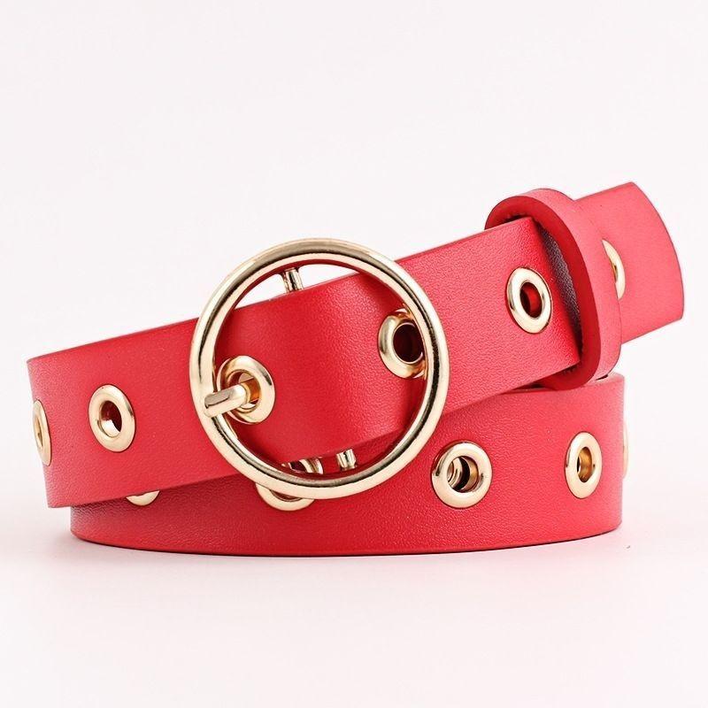 Chic Womens Korean Style Pu Belt With Eyecatching Buckle Options And Trendy Color Selections For Fall