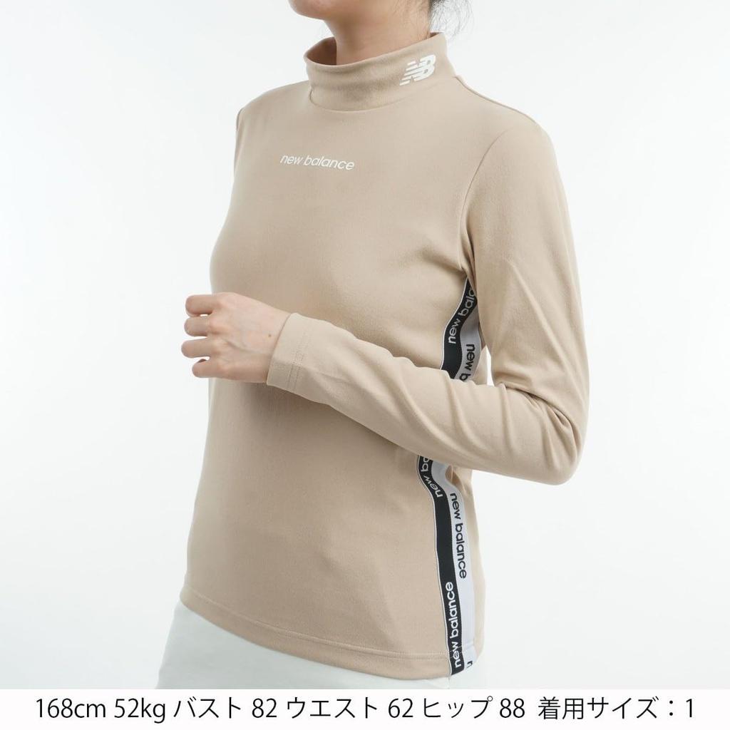 New Balance Long Sleeve Mock Neck Shirt and Golf Undershirt 2 Women's (Stretchable Warm) / / 012-4267505 041_Beige [L]