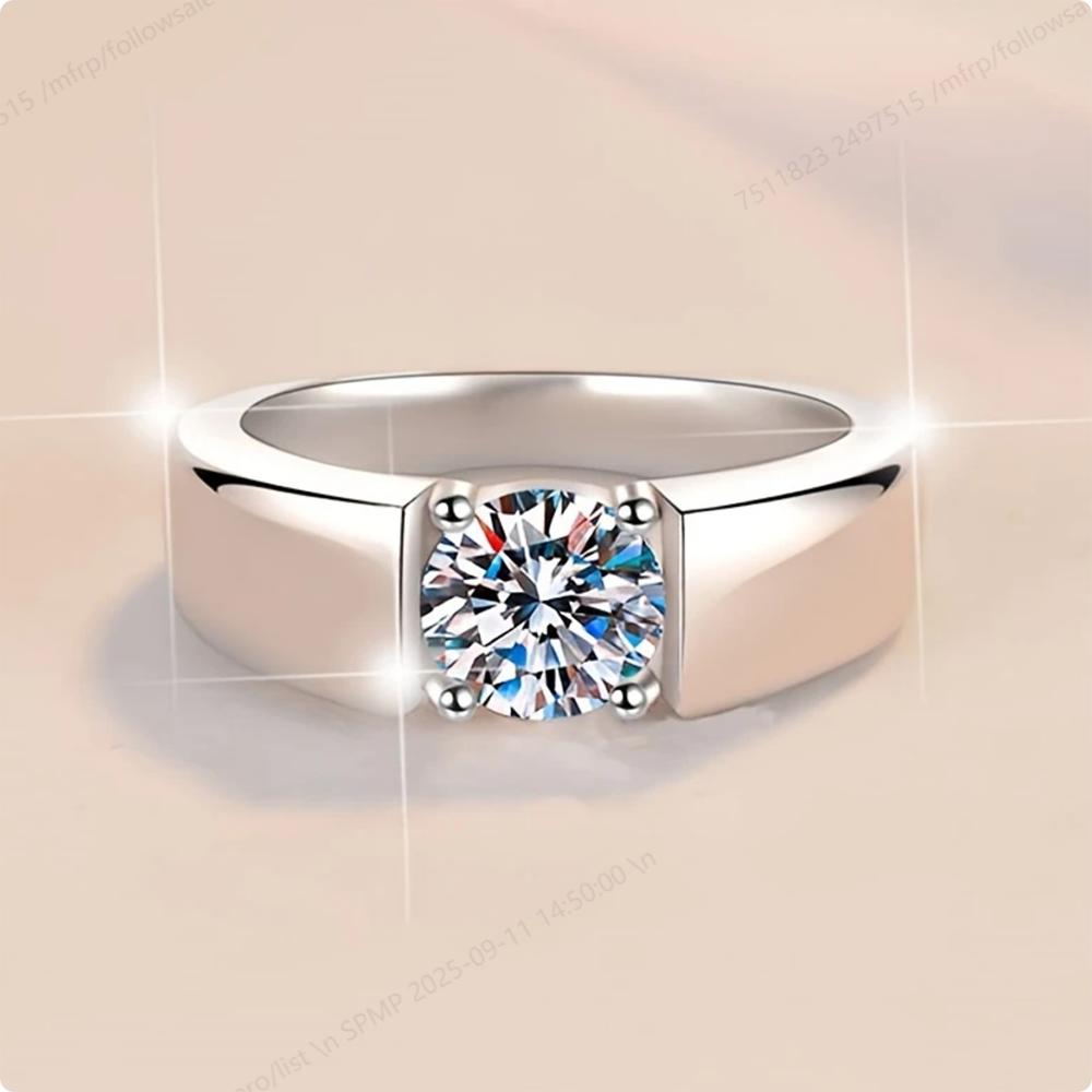 Luxurious 925 Silver 6-10# Exquisite Zircon Ring Women'S Fashion Wedding Gift Jewelry Accessories