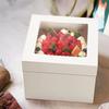 10pcs White Disposable Cake Packaging Box with Window Cake Container Pastry Box  Bakery