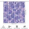 Purple Floral Shower Curtain Waterproof Bath Decorations Printed Decoration Modern Home Bathroom Linen Shower Curtains Set For B