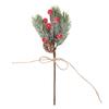 10pcs Artificial Berry Branches Pine Cones Holly Stem Craft Winter Holiday Pine Picks for Crafts Xmas Tree Ornaments