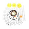 82Pcs Plastic Gear Package Kits DIY Gear Assortment Accessories for Toy Motor Car Robot Various Gear Axles Belt Bushings
