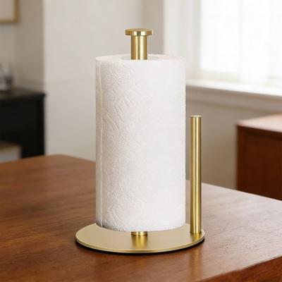 Papierhouder Roestvrij Staal Houder Antislip Tissues Rol Vrijstaande Papierdispenser voor Keuken