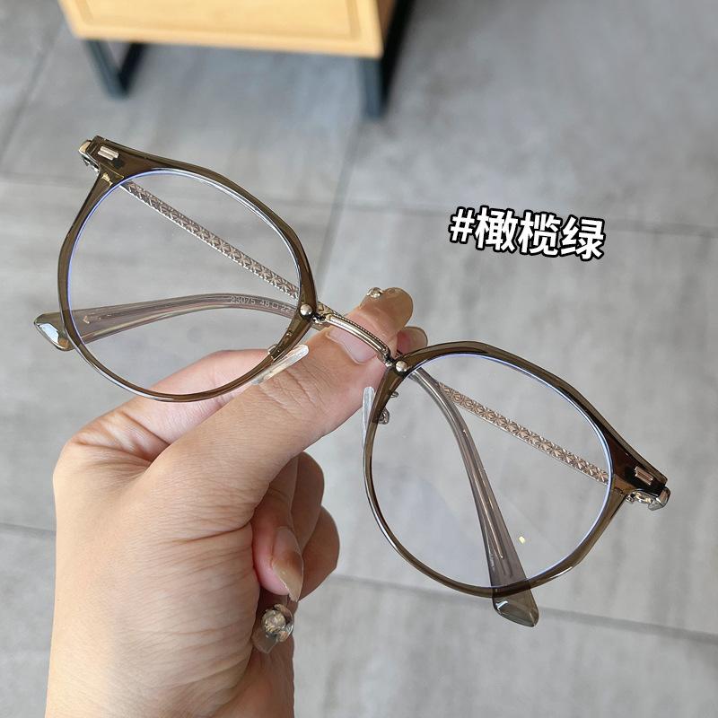 

Material Glasses Women Round Shape Blue Light Blocking Women S Eyeglass Frame European American Glass For Men