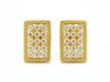 375 Gold Earrings Elegant Fashion Decorative Plates Classic Modern