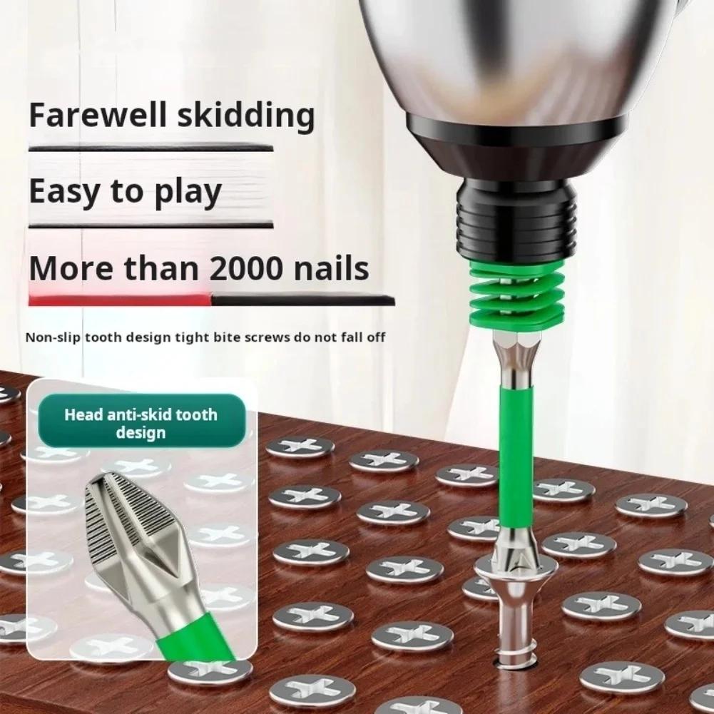 3Pcs Spring Screwdriver Bits Magnetic PH2 Driver Screw Anti-slip 60/90/110mm 1/4'' Hex Shank Drill Head Electric Repair Tool