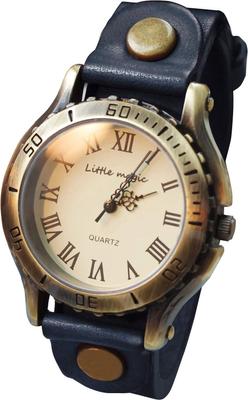 Leder, das sich über Allergien verändert Uhr Uhr Antike Uhr L [Little Magic] [Japanische Zeit] [Japanisches Uhrwerk] [Metallkompatibel] Herren Damen