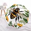 1pc Bee Floral Pattern Automatic Open/Close Umbrella - Portable Collapsible Umbrella with 8-Rib Stability, Fashion Lovers Yy251017113