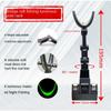 2Pcs/set Fishing Bracket Bridge Raft Fishing Rod Rack Non-slip Luminous Reinforced Pole Bracket Rear Hanging Fishing Supplies