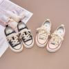 Girls' Canvas Shoes, Low-top Sneakers, New Spring and Autumn Casual Children's Shoes, Girls' Single Shoes, Breathable for Older Children