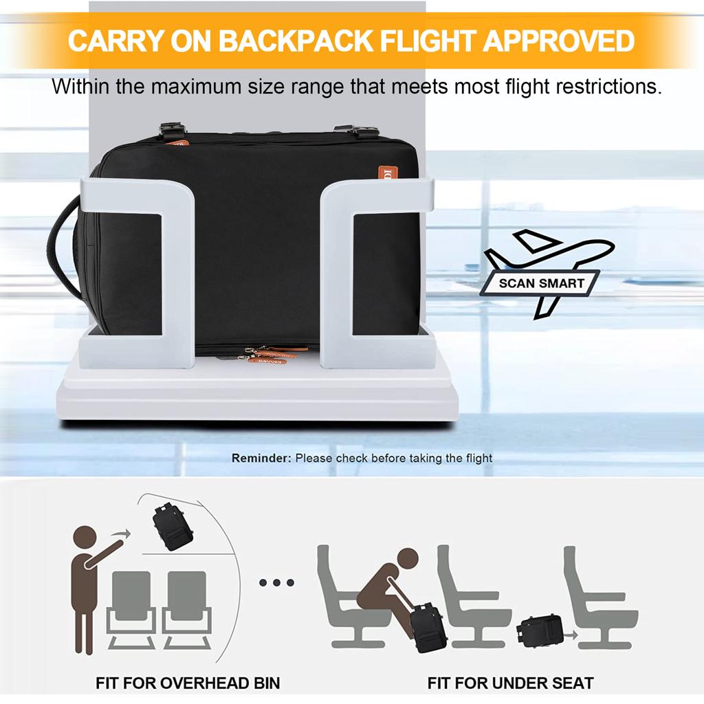 Large Capacity Travel Backpack for Men and Women with USB Charging Port and Separable… More