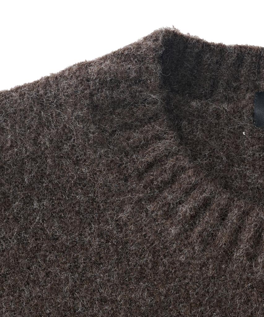 ANALOG MOOD Daily Angora Round Knit (Brown)