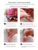 Sweetheart Bow Handmade French Manicure Plaid Cat Eye Nails - High-End Whitening New Style