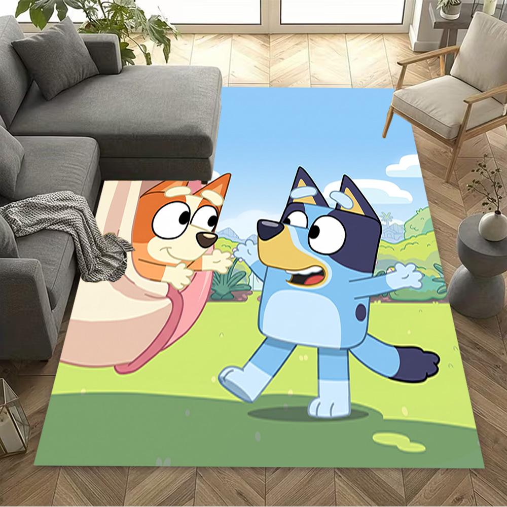 Bluey Bingo's Adventure Area Rug Suitable for Game Room Decorate room Study room Balcony Antislip Carpet Decorate Offices Spiritual Gift