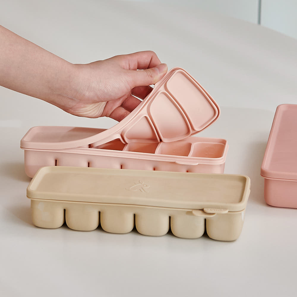 Atti Rabbit Easy Release Baby Food Cube Multi Silicone Storage Container 6 Cavity / 12 Cavity Set