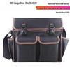 Oxford Canvas Electrician Tool Bag for Air Conditioner Repair - Large, Thickened, Single-Shoulder, Multifunctional Storage.