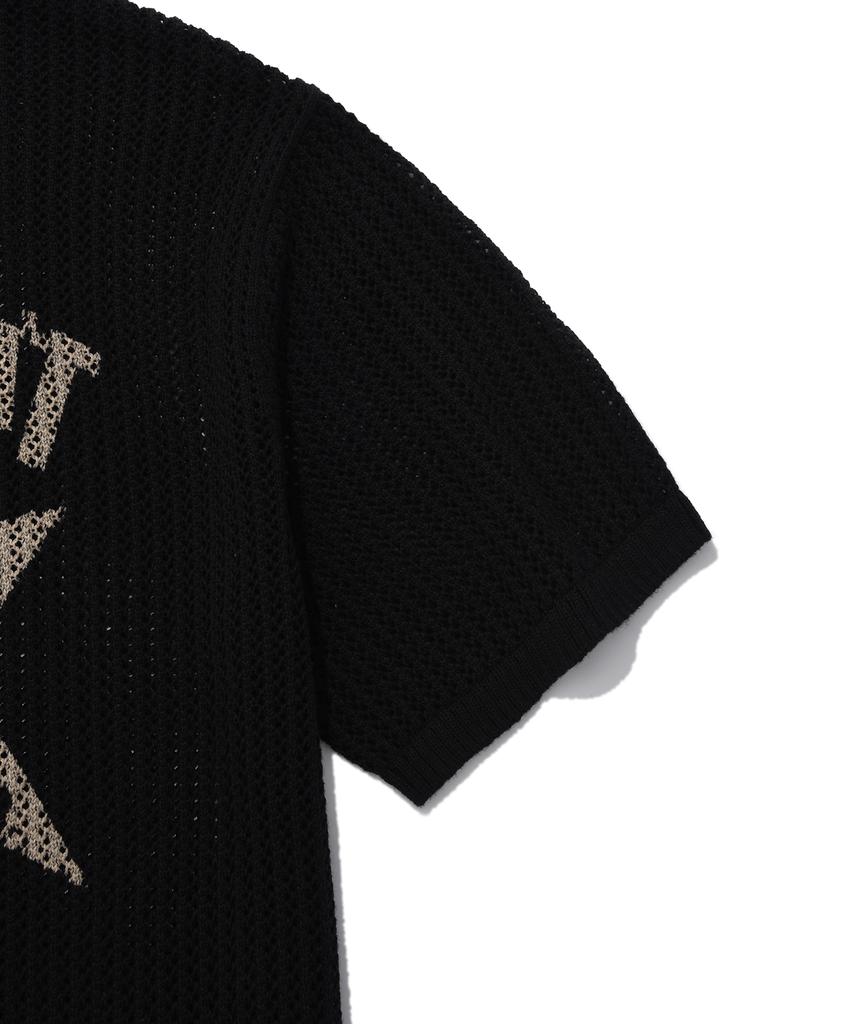 FALLETT Rockstar Short Sleeve Knit Black