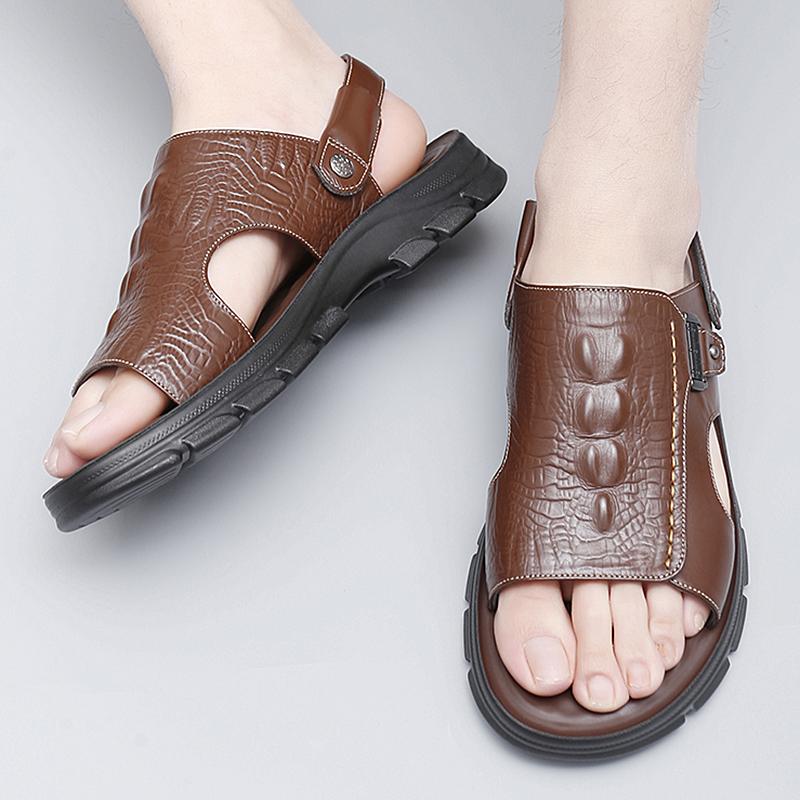 Trendy Brand Men's Beach Sandals Men's Fashion Casual Shoes Outdoor Men's Camping Sandals Anti Slip Men's Summer Hiking Shoes