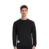 Lining Sports Trend Series Solid Color Small Logo Pullover Long Sleeve Crew Neck Sweatshirt Men Tops Black AWDT073-4