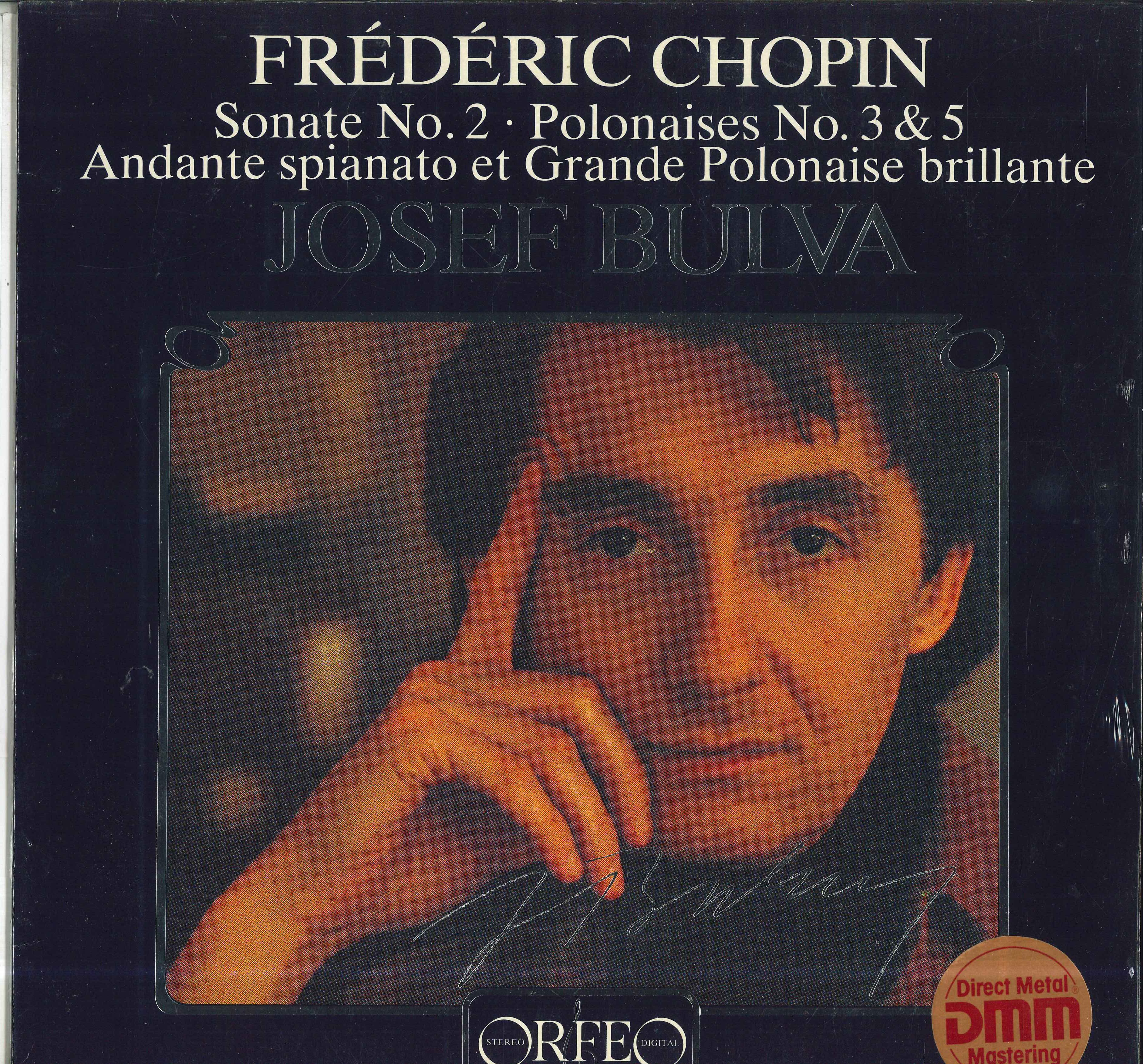

LP Record JOSEF BULVA Chopin Sonate Nr2 Bmoll Op35 Po S111841A ORFEO 1984 Germany Classical Used