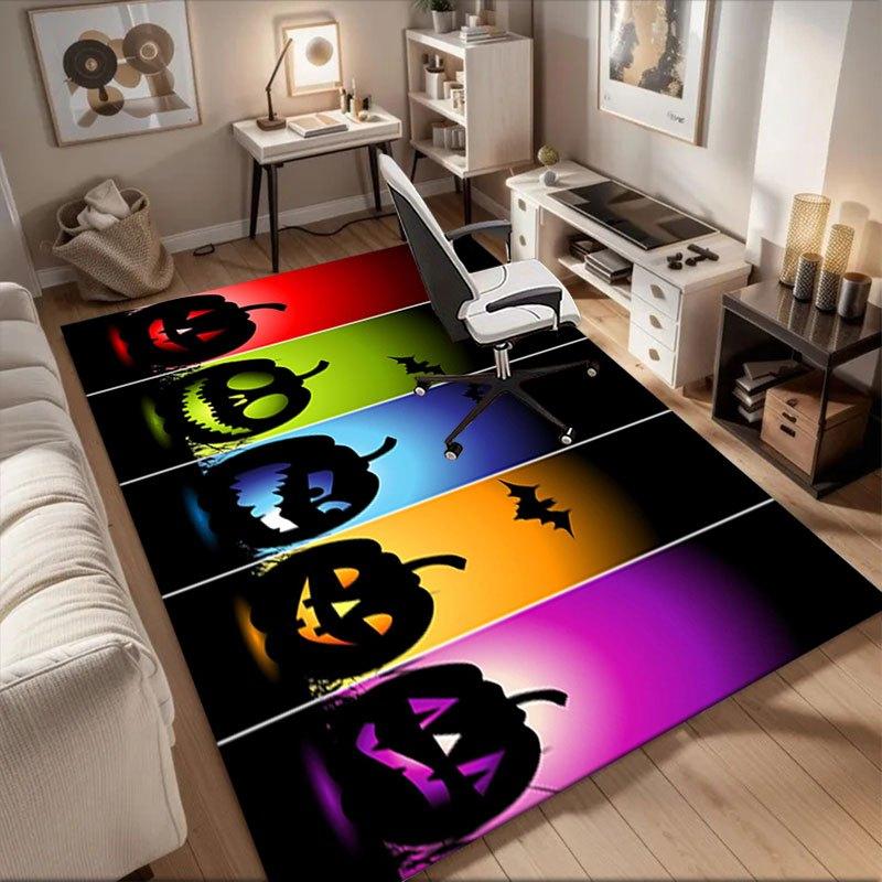 

Colorful Halloween Pumpkin WallpapersOffice Mat Perfect for Home Decor Office Desk Chair Rugs Chair Carpet for office Polyester Chair Mat Gi 60cm by 90cm