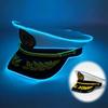 Navy Sailor LED Light-Up Embroidered Captain's Hat for Festivals and Performances
