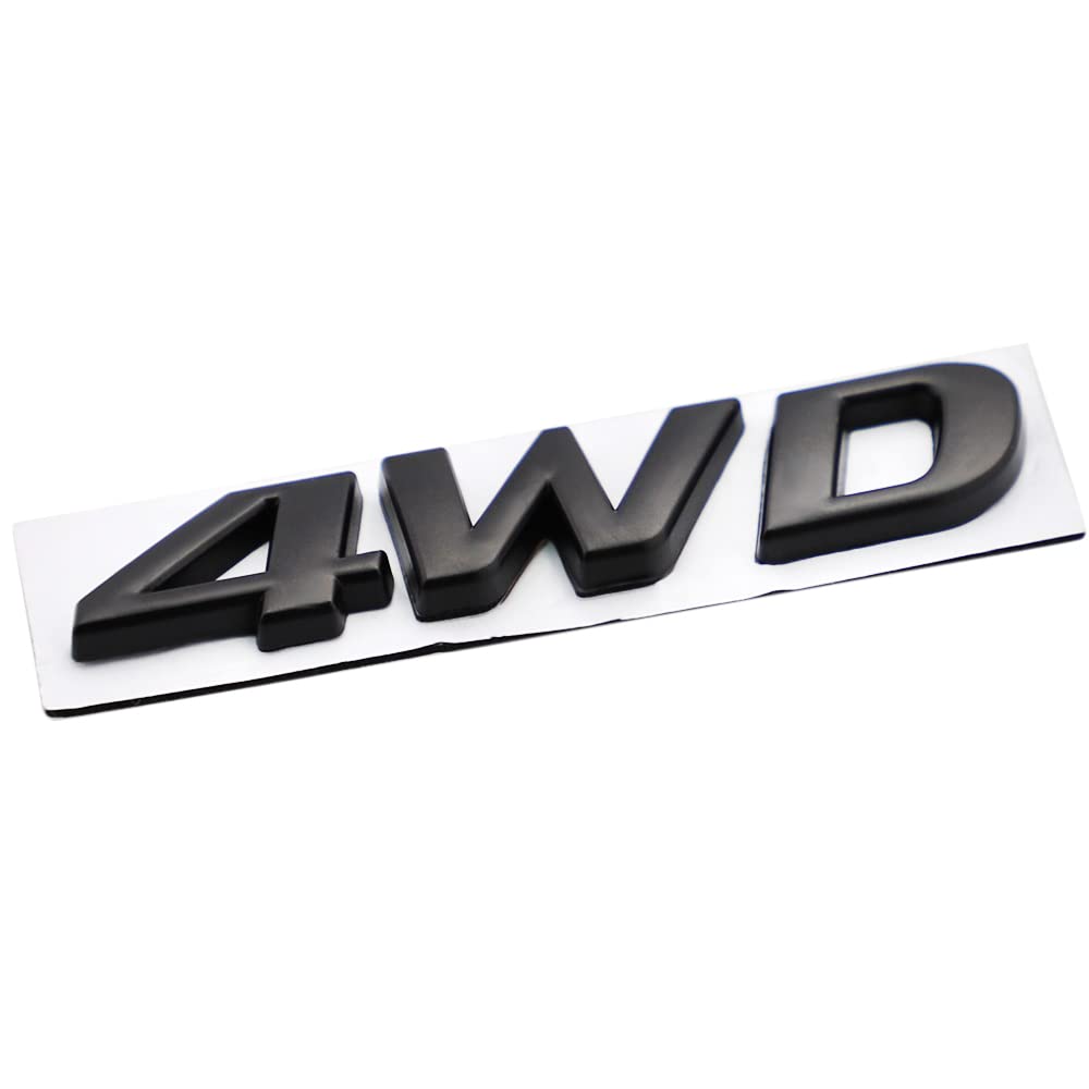Generic 2pcs 4WD 3D Metal Car Sticker Emblem Badge Decal