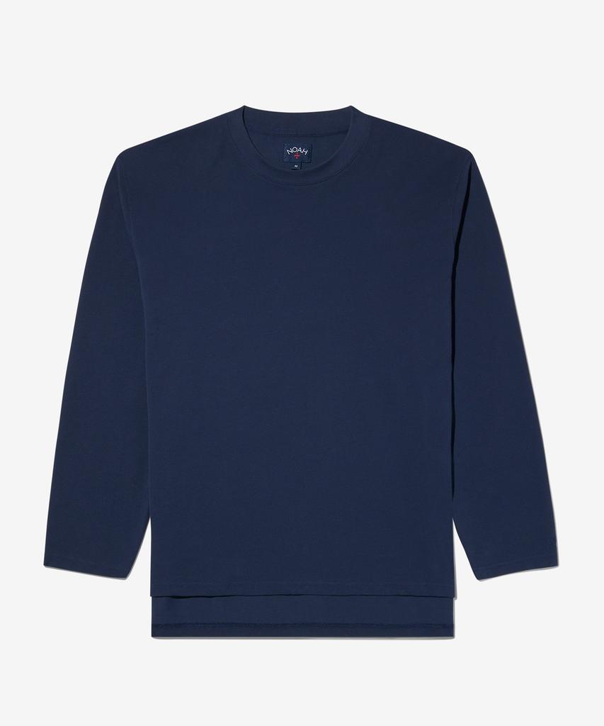 Noa (U) Long Sleeve Pique Top Navy