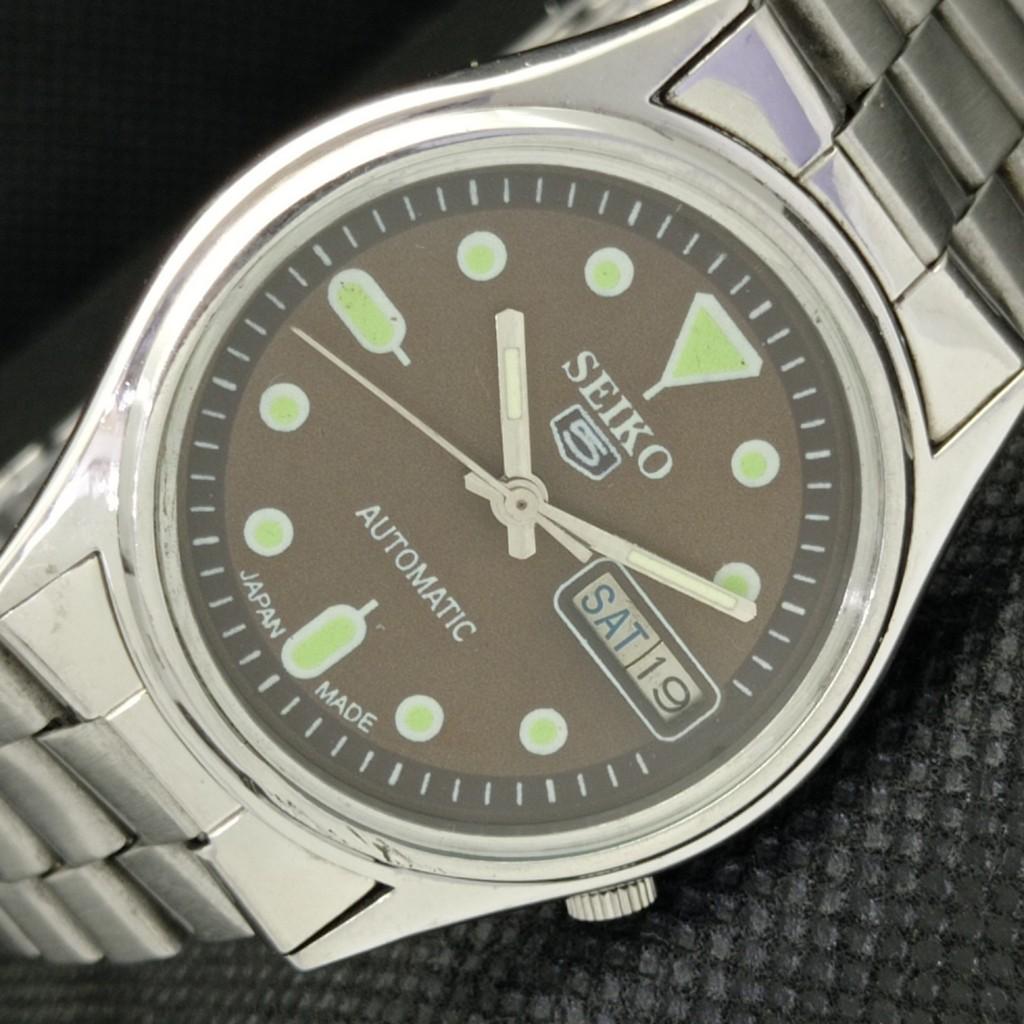 

Б/У винтажные мужские часы SEIKO 5 AUTO 7009A из Японии, D/D, коричневые, 588a-a310181-9 SKU588a-a310181