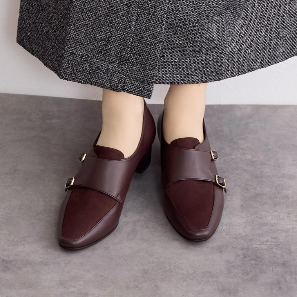 Monk Strap Brown 235 HIMIKO/Himiko/Double Shoes/641323D