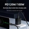 Dual Type-C 120W Fast Charging Cable for Apple 15, Huawei Honor, and Laptops