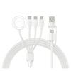 4 In 2 Multi Charging Cable for Apple Watch Charger USB C Cable Tra Vel Charger Compatible with iPhone 15 14 13 iWatch Series