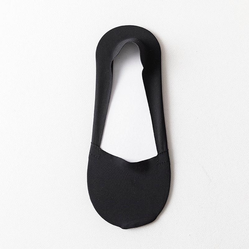 Damen Unsichtbare Eis-Seide Bootssocken - Atmungsaktiv, Schweißabsorbierend, Rutschfeste Baumwollsohle für Fersen