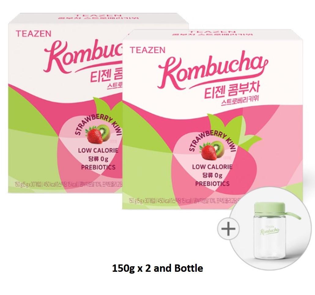 

[Teazen] Чайный напиток Комбуча Teazen с набором бутылок Kiwi 150g x 2 and Bottle