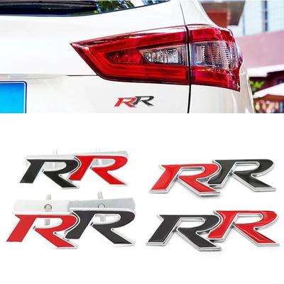 1 Stück 3D Metall RR Logo Auto Frontgrill Heckklappe Emblem Abzeichen Aufkleber Für Civic Mugen Accord Crv City Hrv Aufkleber Zubehör