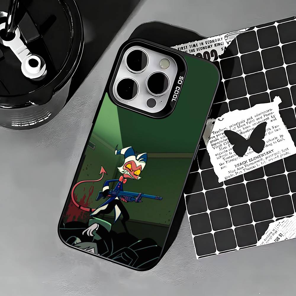 Чехол для телефона Helluva Boss Мокси для iPhone 17,16,15,14,13,12,11 Plus,Pro Max,XS,Цветной серебристый чехол для телефона iPhone12PROMAX