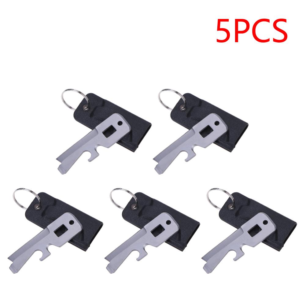 

5-20PCS Steel Bottle Opener Practical Invisible Cutter Card Survival Kit Army Cutter Gadgets Camping Gear with Holster