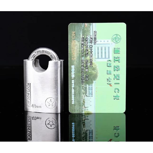 304 Stainless Steel Padlock Waterproof 4 Keys Lock 40-60mm for Outdoor Cabinet Gate Door Boat Hardware Rarelock MS426 a 40mm  key