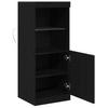 LED Sideboard Black Oak Effect 41 X 37 X 100 Cm