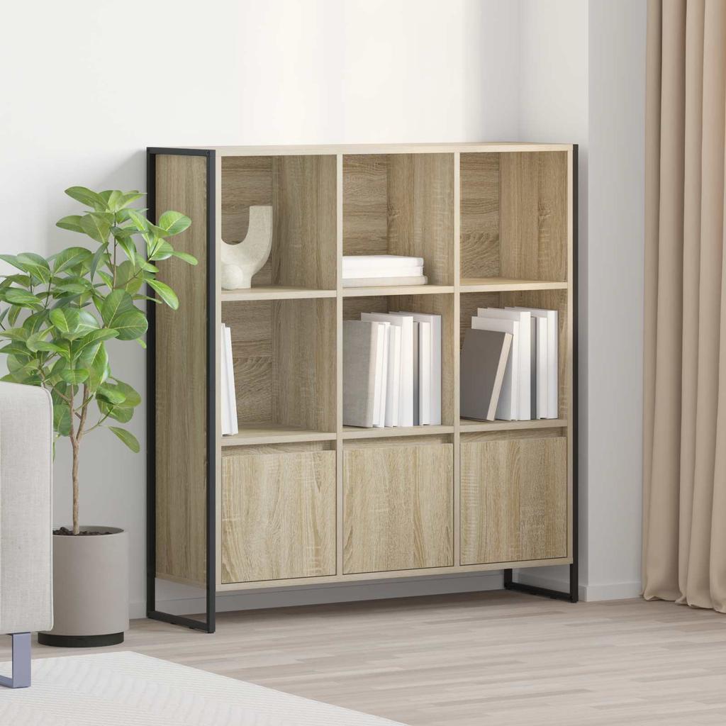 Bookshelf Set of 2 Sonoma 99.5 x 30 x 108 cm Engineered Wood