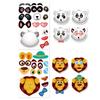 12pcs Face Change Cartoon Animal Stickers DIY Emotion Sitcker for Scrapbook Notebook Cartoon Graffiti Stickers Gifts Party Favor